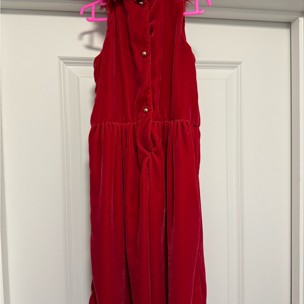 Girls velvet jumpsuit